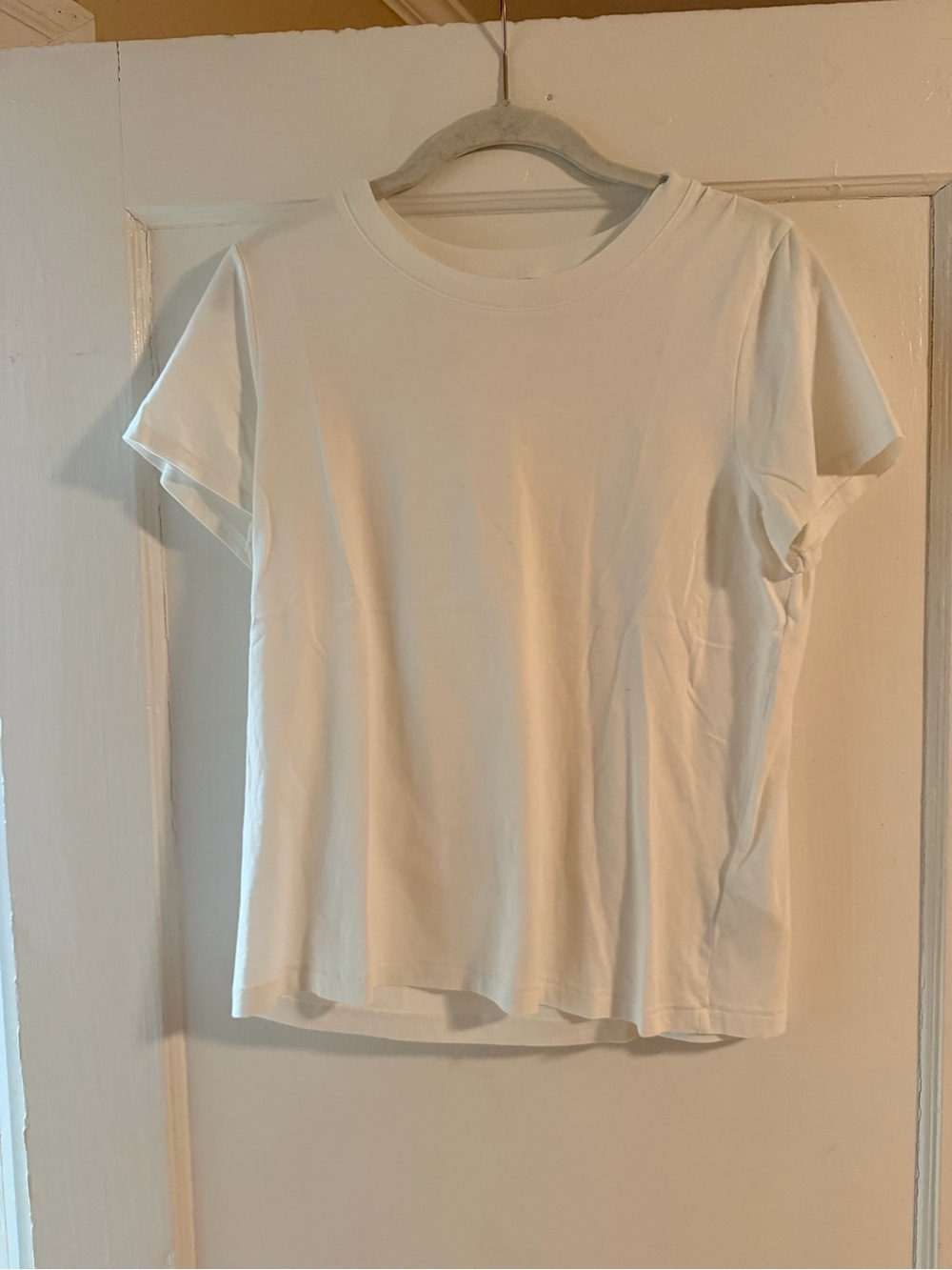 Madewell White Crewneck Essential Cotton Tee Size Medium